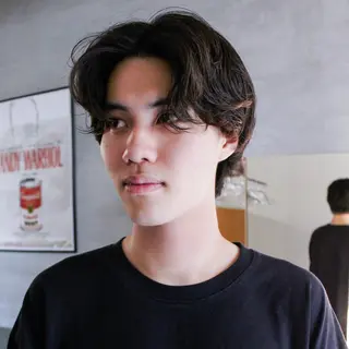 パーマ メンズ 藤川迅 当日予約可！ 名古屋パーマのヘアスタイル