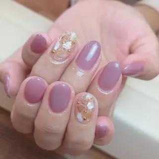 ミディアム 【爪の育成専門】深爪・むしり癖・丸い爪・ガサガサなど　　Rio nail所属・Rio nail まなみのネイルデザイン