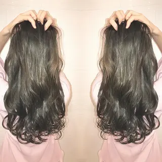 セミロング カラー パーマ ヘアアレンジ 🫧代表/新宿駅近/ 限定価格🫧田辺貴裕のヘアスタイル