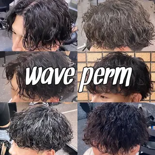 ショート パーマ メンズ パーマ/ダブルカラー ブリーチ⭐️海斗のヘアスタイル