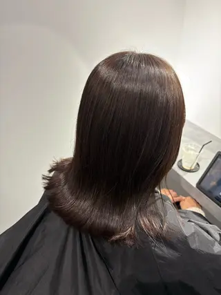 ミディアム 中原 栞奈のヘアスタイル