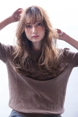 セミロング カラー amie高崎所属・高崎メンズパーマ 髪質改善TAKEのヘアスタイル