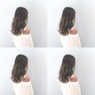 セミロング カラー なんば髪質改善カラー Ardoreのヘアスタイル