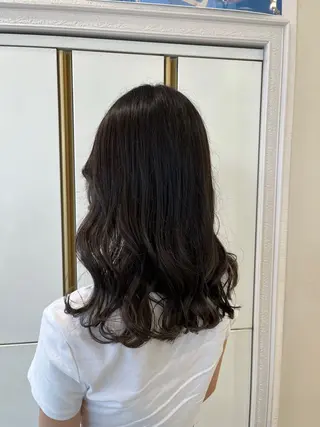 セミロング バレイヤージュ/ヘア アレンジ/shionのヘアスタイル