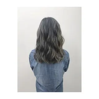 セミロング カラー 永岡 鉄平のヘアスタイル