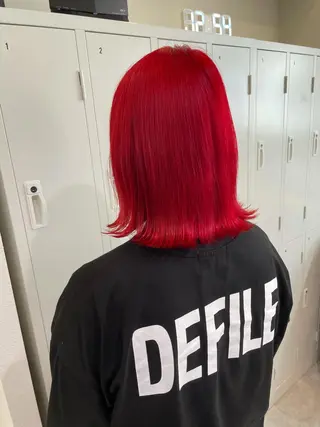 ミディアム カラー 田中大星 /ボブ 縮毛矯正のヘアスタイル