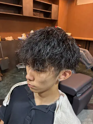 ショート パーマ growth天神所属・彌永 燈亜のヘアスタイル