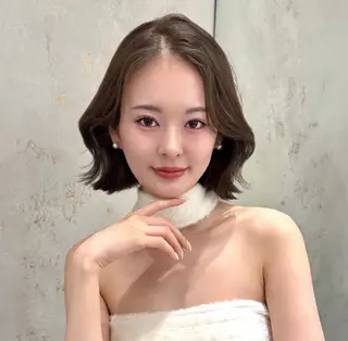 ショート カラー 莉乃/縮毛矯正/髪質 改善/艶カラーのヘアスタイル