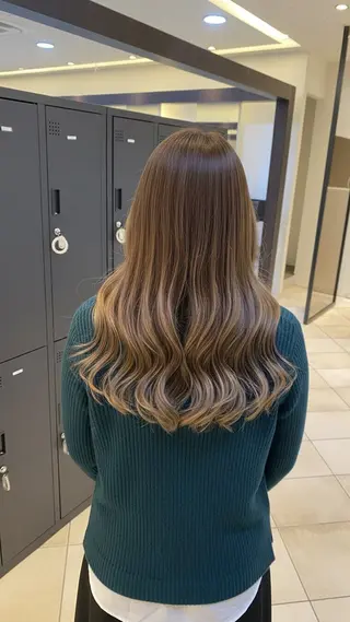 セミロング エリアマネージャー 復活の大澤竜馬のヘアスタイル