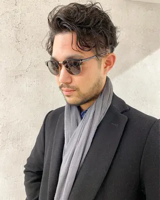 ショート カラー パーマ ヘアアレンジ メンズ 【池袋/スパイキー ショート】ⓝⓘⓜⓤのヘアスタイル