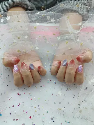 ネイル 🦋ネイルサロン ブラン🌈ゆりのネイルデザイン