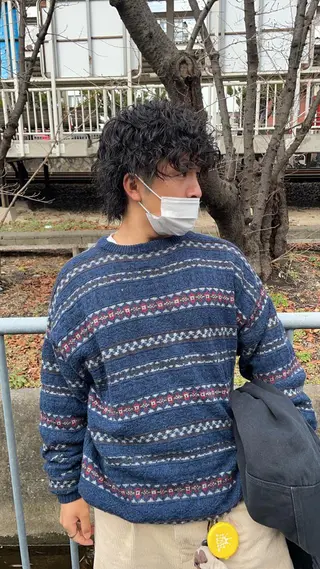 ショート パーマ メンズ メンズパーマのプロ 川野翔太のヘアスタイル