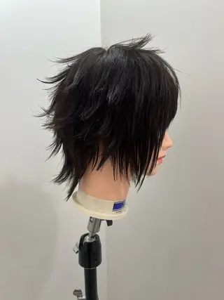 ショート 💥ウルフカット デザインあんな💥のヘアスタイル