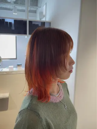 ミディアム カラー Miyamoto Yasuchikaのヘアスタイル