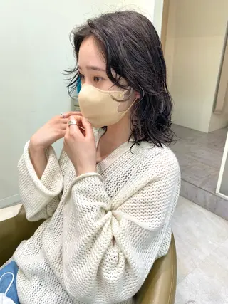 ミディアム パーマ ボブパーマ/アレンジ Onのヘアスタイル