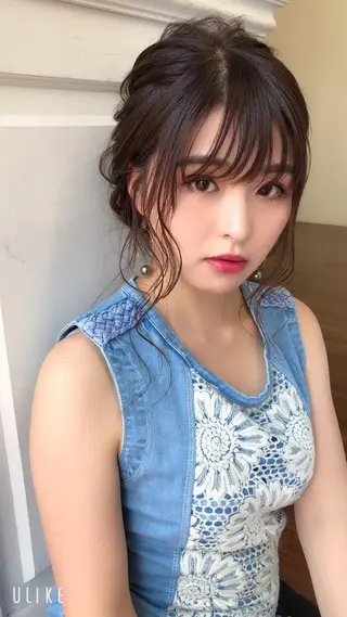 セミロング ヘアアレンジ 成松 勇治のヘアスタイル