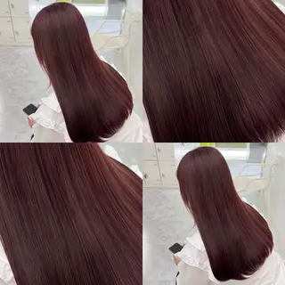ロング カラー ガーリー♡女の子っぽ ヘア♡ピンクカラー♡のヘアスタイル
