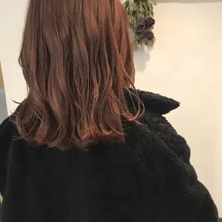 セミロング カラー Click所属・クニモトハルナ ボブ/柔らかカラーのヘアスタイル