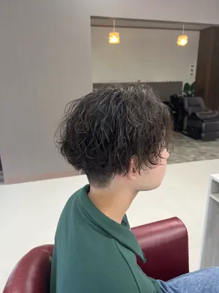 ショート パーマ メンズ KEN 🌟のヘアスタイル