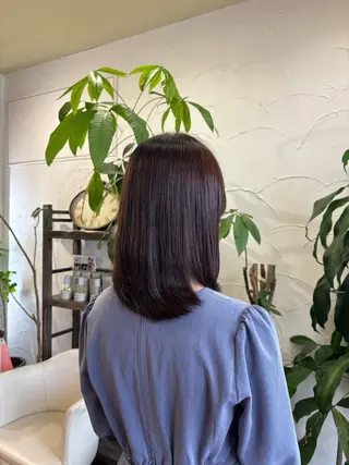 ミディアム カラー 倉澤 愛理のヘアスタイル