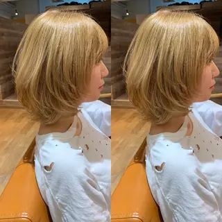 ショート カラー ヘアアレンジ 髪質改善特化 ミサワコウキのヘアスタイル