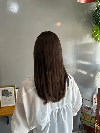 ロング カラー 渡辺俊介 暗髪カラー /美髪矯正/髪質改善のヘアスタイル