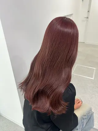 ロング カラー 愛結 暖色カラー🎀🩰のヘアスタイル