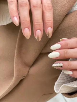 ロング カラー ヘアアレンジ キッズ ネイル マツエク・マツパ アイブロウ 福田 加奈のネイルデザイン