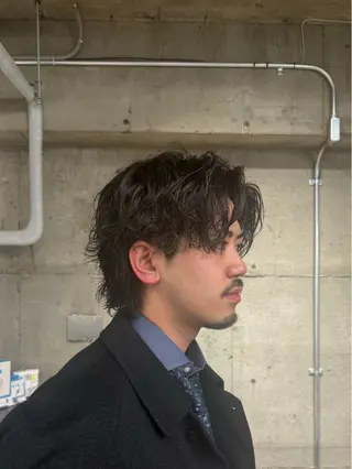 パーマ Men's hair salon First 明大前店【メンズ ヘアサロン ファースト】所属・メンズヘア ニイヌマのヘアスタイル