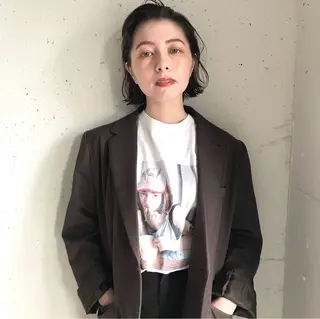 ショート 河合 真梨子のヘアスタイル