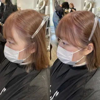 ミディアム 伊藤ゆかり/髪質改善 /透明感カラーのヘアスタイル