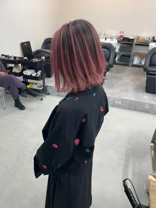 ミディアム カラー パーマ ヘアアレンジ メンズ キッズ ネイル マツエク・マツパ アイブロウ Eirデザイナーズ サロン茶屋町tomoのヘアスタイル