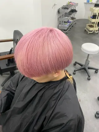 カラー Seleneコウキ ブリーチ/ハイトーンのヘアスタイル