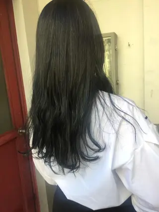 セミロング カラー 💘透明感カラー💘 沖本 将宏のヘアスタイル