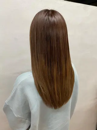 ロング カラー 女性リピ90%🍨 🩷佐藤みずきのヘアスタイル