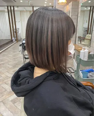 ショート カラー パーマ ヘアアレンジ メンズ キッズ ネイル マツエク・マツパ ハイライト、レイヤー カット/西梅田/中西のヘアスタイル