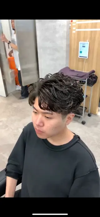 ショート パーマ メンズ トレンド🔥メンズ 特化⚡️網野裕希のヘアスタイル