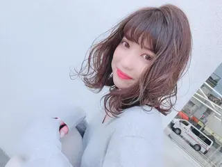 ミディアム カラー ヘアアレンジ 🤍❄️水田 美雪❄️🤍のマツエク・マツパデザイン