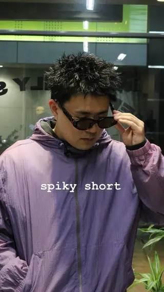 ショート パーマ メンズ シフト今泉所属・パーマ・カラー特化/ メンズ美容師米田幸平のヘアスタイル