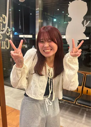 カラー SASAnagano 堀内未梨のヘアスタイル