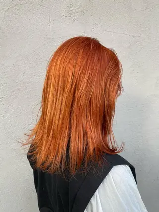 セミロング カラー ヘアアレンジ Design Color🐰アユミのヘアスタイル