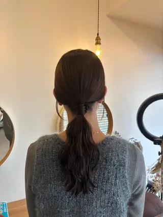 セミロング 松元 可奈子のヘアスタイル