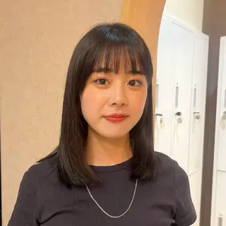 ミディアム 艶カラー/透明感 /ヒグチアオイのヘアスタイル