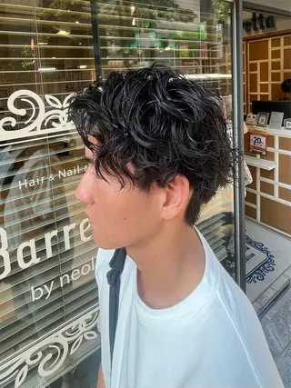 パーマ メンズ ヤシロケンタ メンズ特化のヘアスタイル