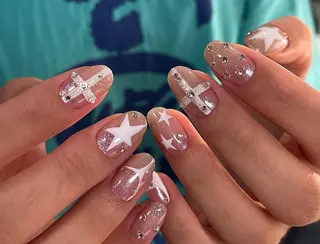ネイル By moonネイル 🌷ワンホン/韓国風のネイルデザイン