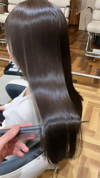 ロング _WHITE難波店[アンダーバーホワイト]所属・艶カラー/髪質改善 /韓国風/中村嘉秀のヘアスタイル