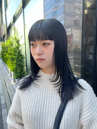 セミロング カラー channel所属・Natsumi ❤︎のヘアスタイル