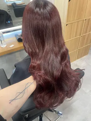 ロング カラー ヘアアレンジ 透明感カラー/推しカ ラー☁️JURAのヘアスタイル