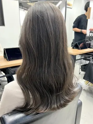 ロング カラー ヘアアレンジ 坂齋大地/レイヤー/ ミルクティーのヘアスタイル