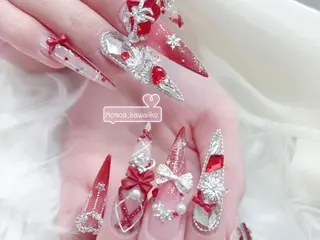 ネイル MoMoA Nail ネイル長さ出し専門店のネイルデザイン